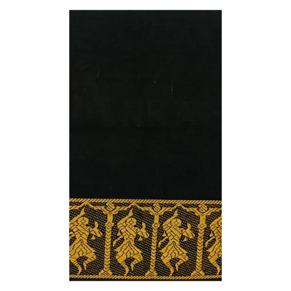 Classical Dance Practice Saree(Black With Yellow Doll)