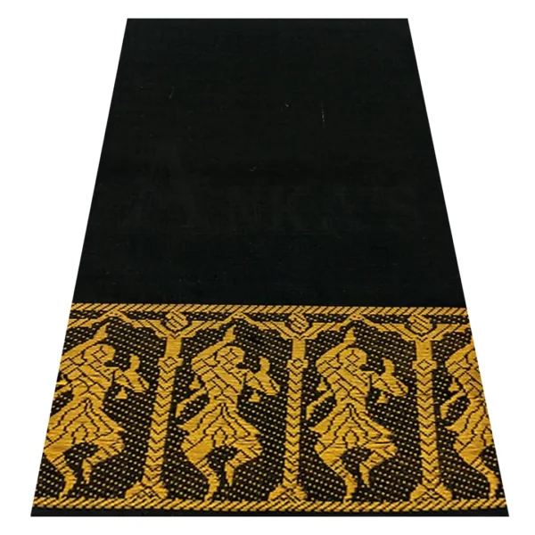 Classical Dance Practice Saree(Black With Yellow Doll)