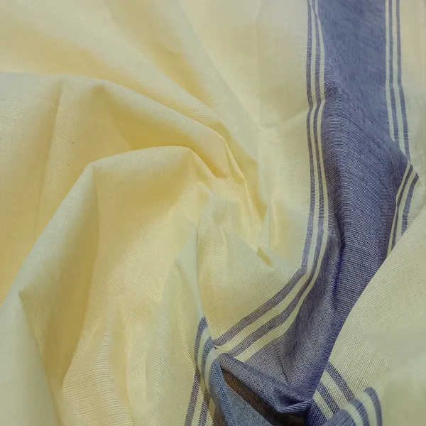 Classical Dance Practice Saree(Cream With Blue Doll)
