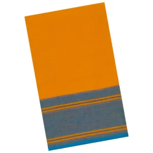 Classical Dance Practice Saree(Gold With A Blue Plain)