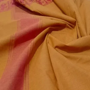 Classical Dance Practice Saree(Mustard With Red Doll)