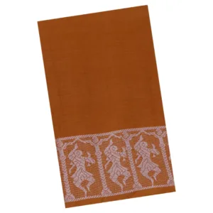 Classical Dance Practice Saree(Mustard With White Doll)