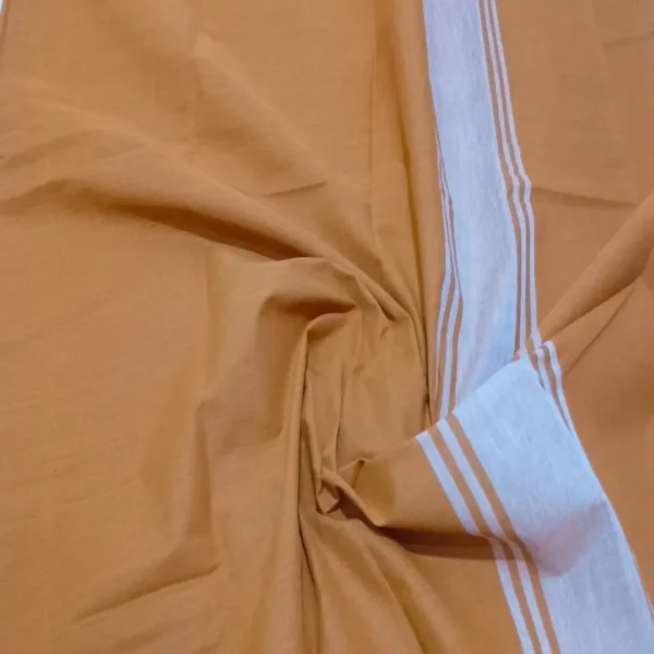 Classical Dance Practice Saree(Mustard With White Doll)