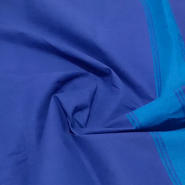 Classical Dance Practice Saree(R Blue With A Blue&Gold Rudrakshi) 01