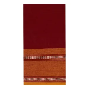 Classical Dance Practice Saree (Maroon With Yellow&White Rudhraksha)