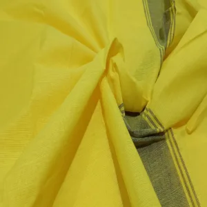 Classical Dance Practice Saree(Lemon With Blue Doll)