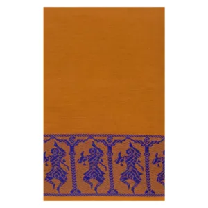 Classical Dance Practice Saree(Mustard With Blue Doll)