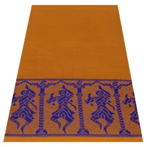 Classical Dance Practice Saree(Mustard With Blue Doll)